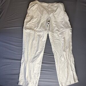 Columbia Sportswear Pants Large White Women's Capri 100% Cotton Capri